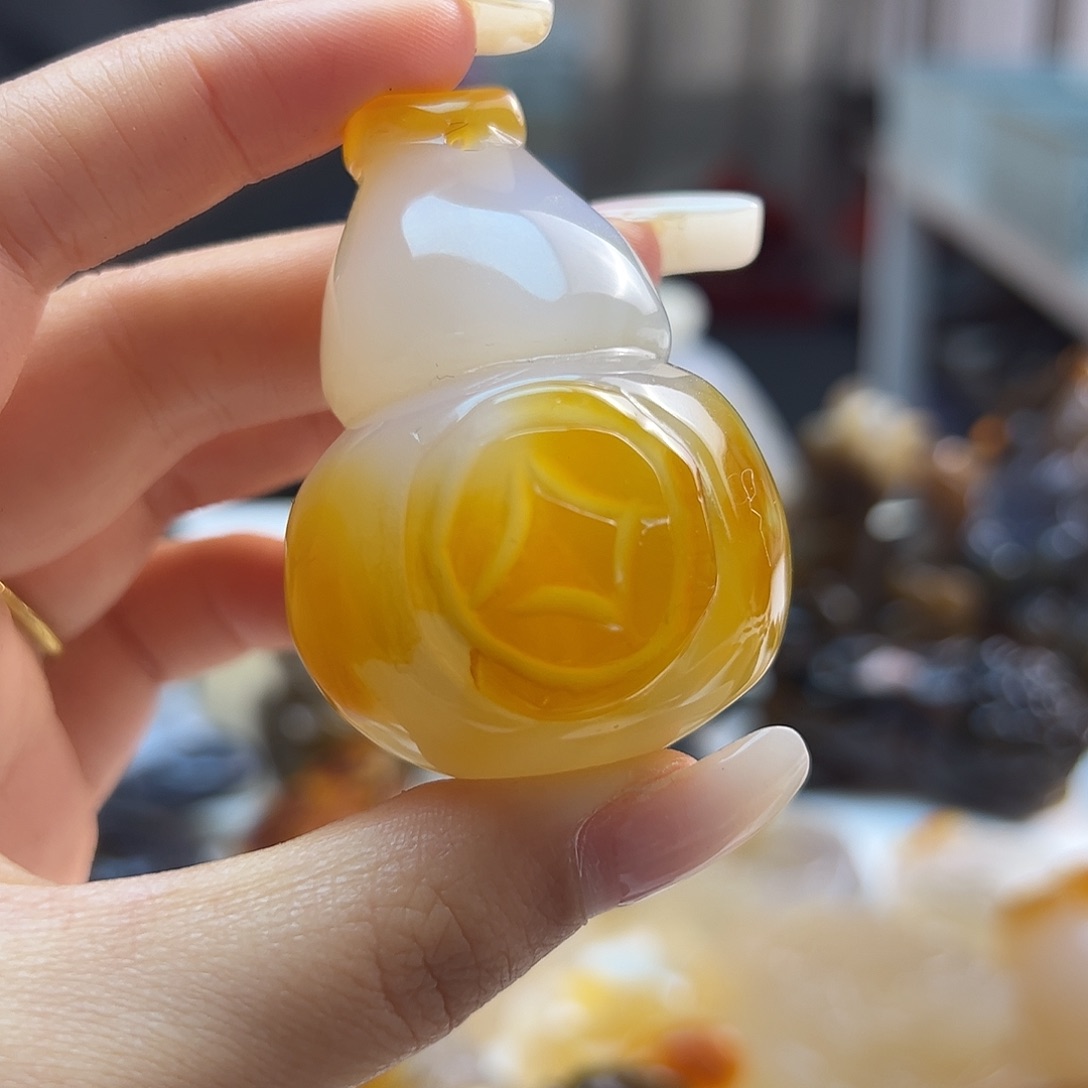 玛瑙/玉髓未镶嵌吊坠(不含链)