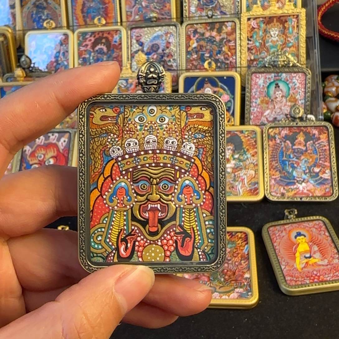 吊坠龙****鱼扎基拉姆热贡唐卡