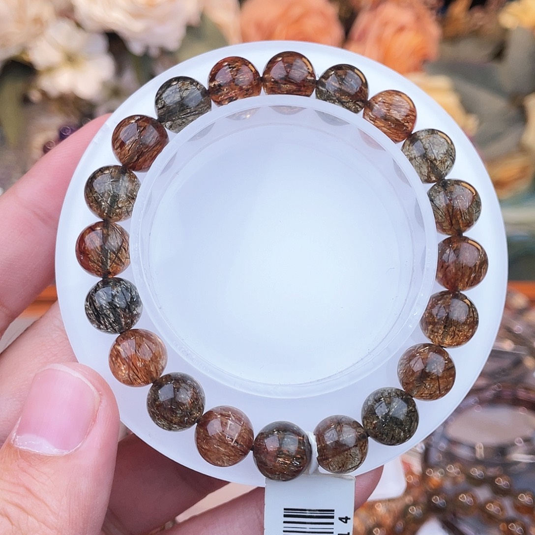 手串发晶未镶嵌黑金超9m