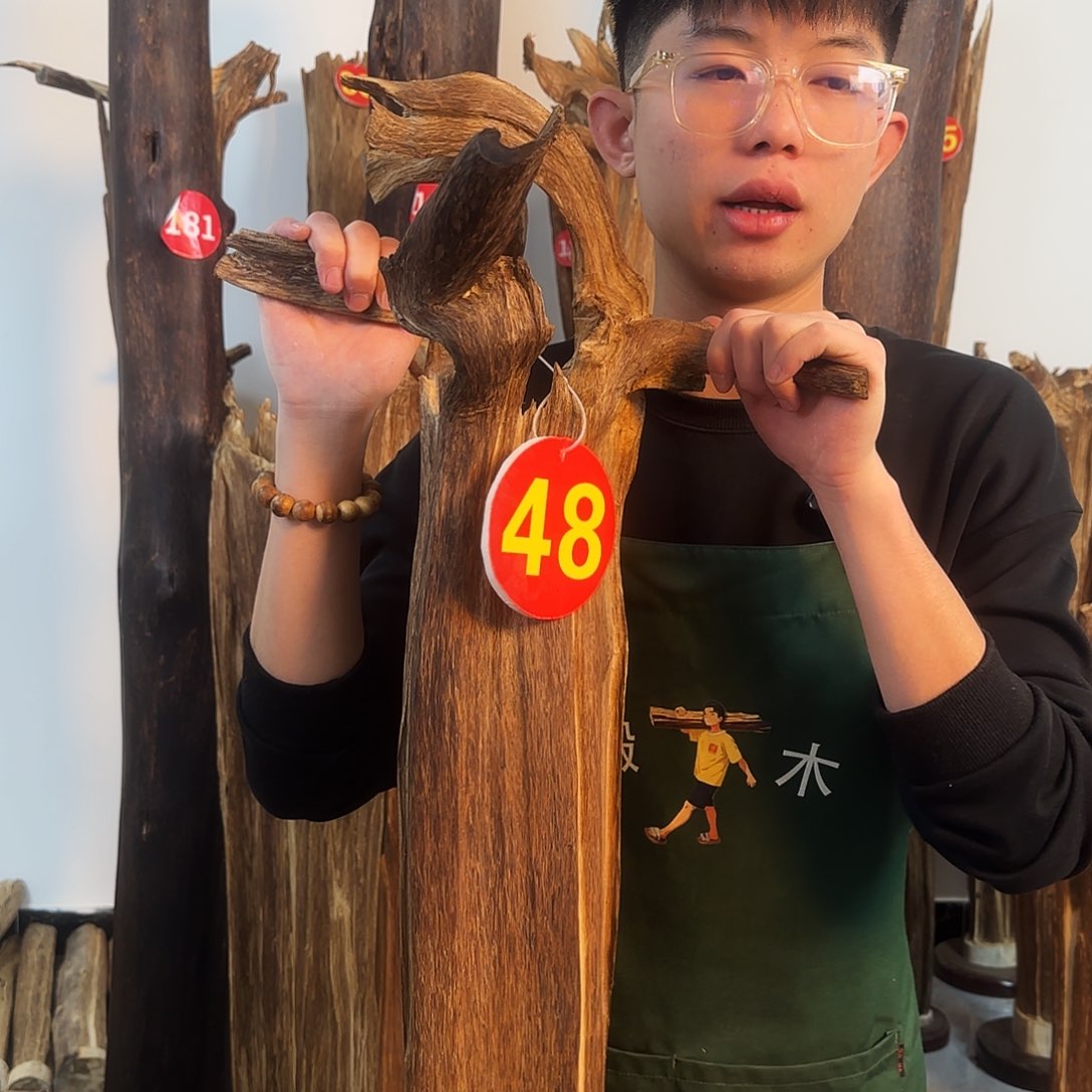 沉香摆件天然沉香原木摆件➕底座