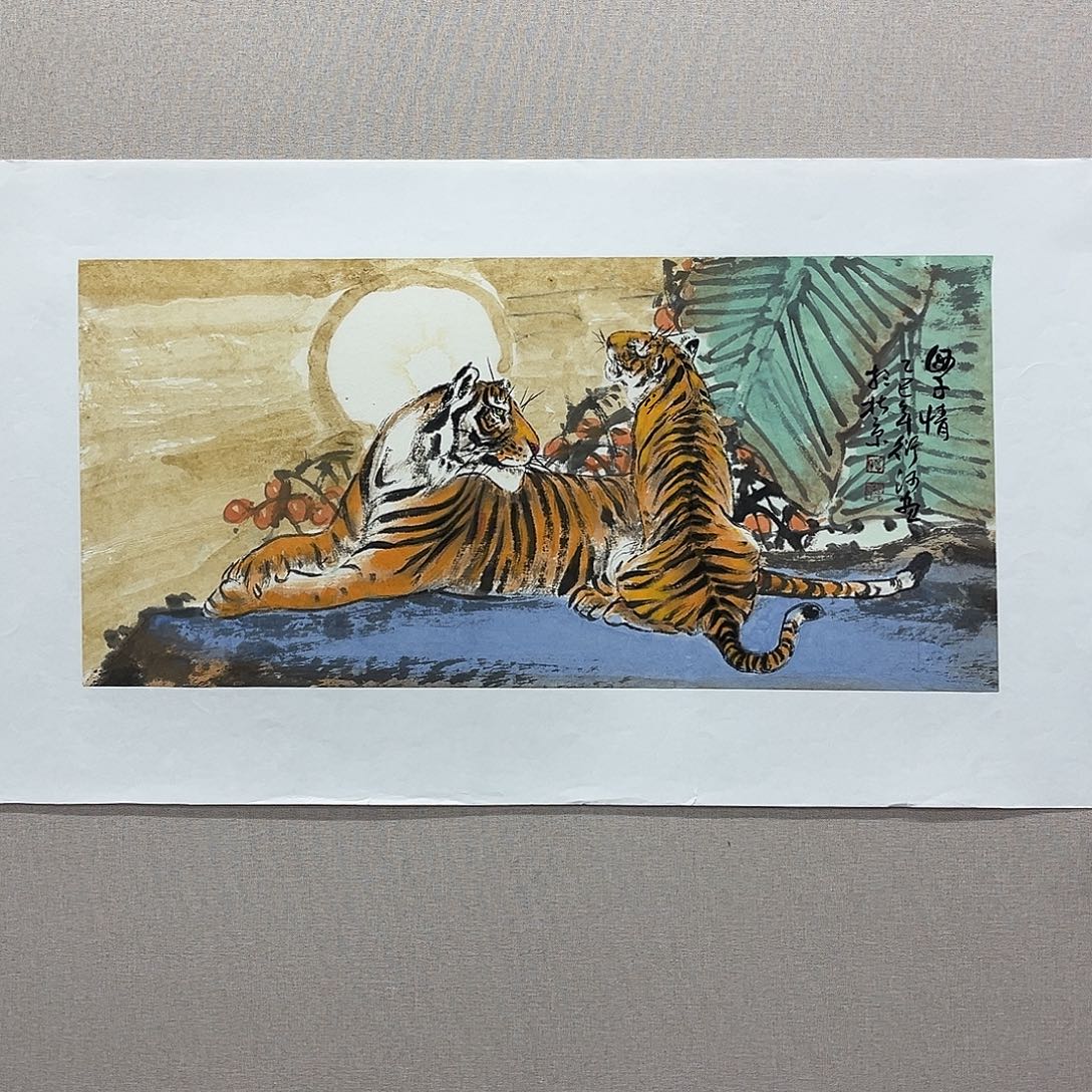 国画艺术家真人手绘