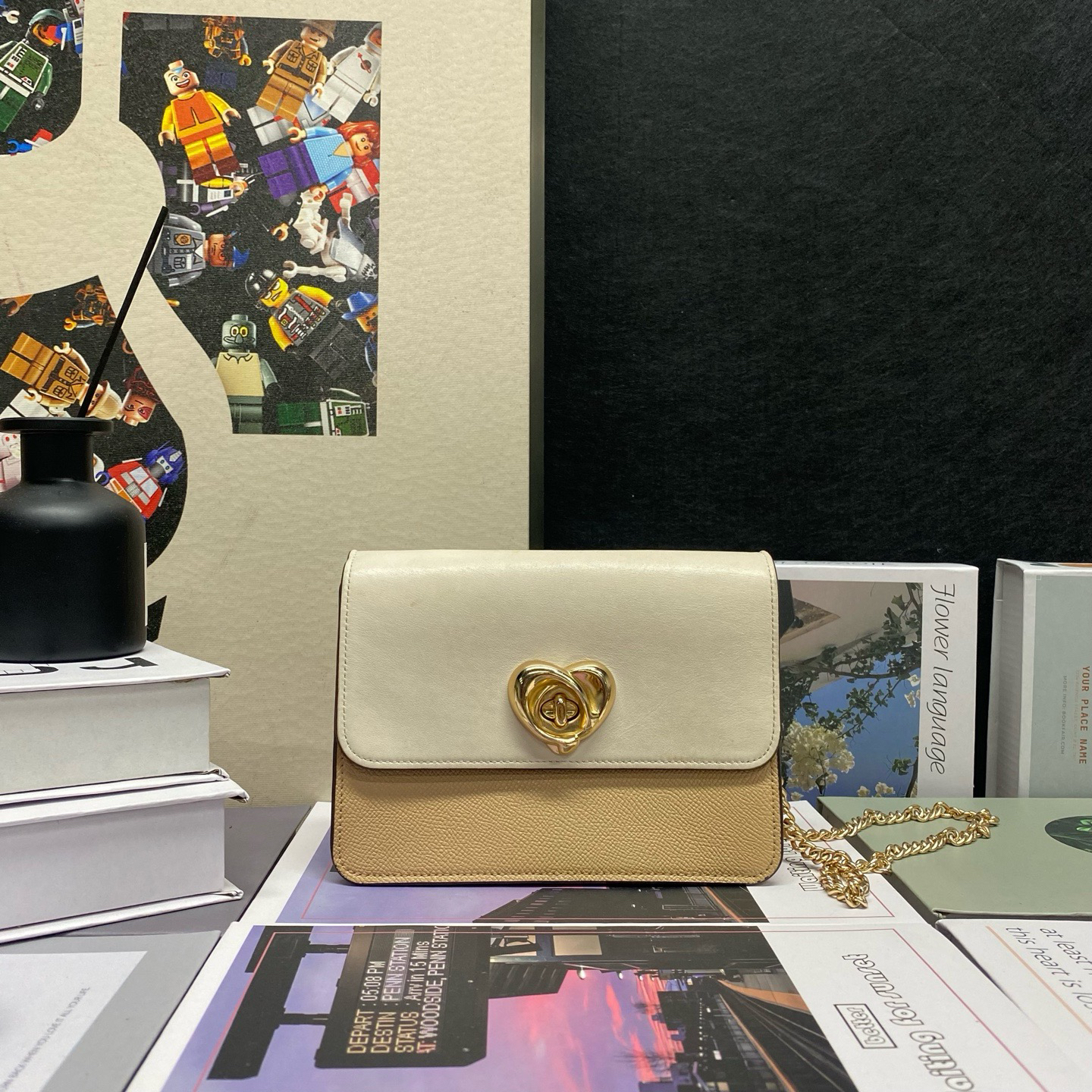 95新 COACH/蔻驰 22269斜挎包17*12