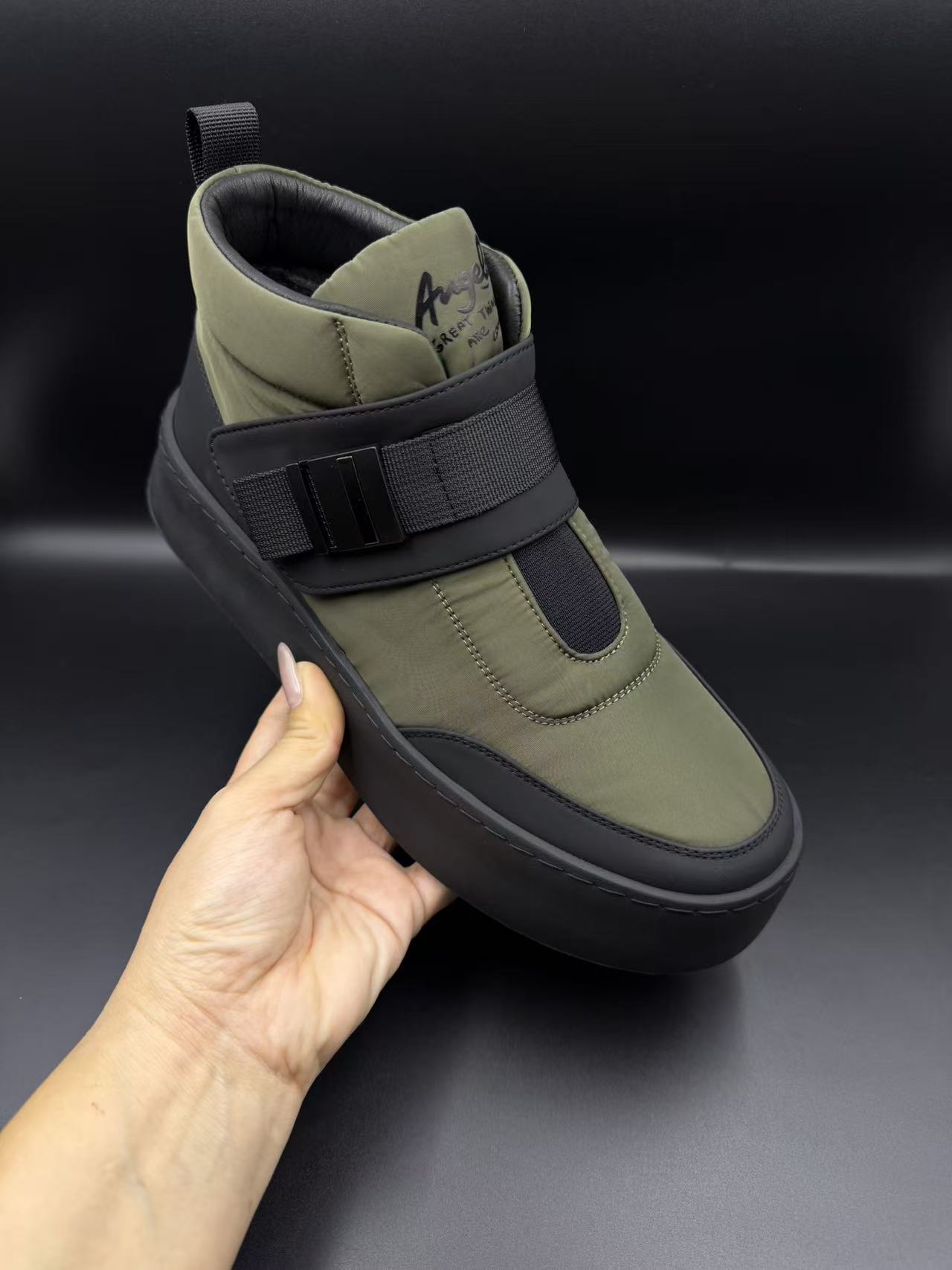 2025秋冬男士加绒保暖潮流高帮休闲棉鞋运动高帮休闲鞋爆款新款