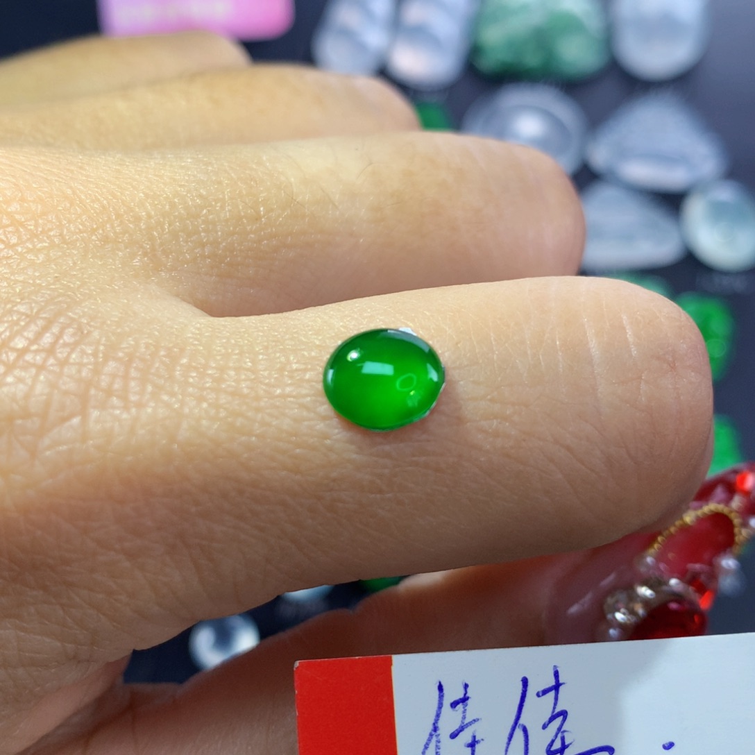 翡翠颈饰未镶嵌纯天然缅甸A货翡翠