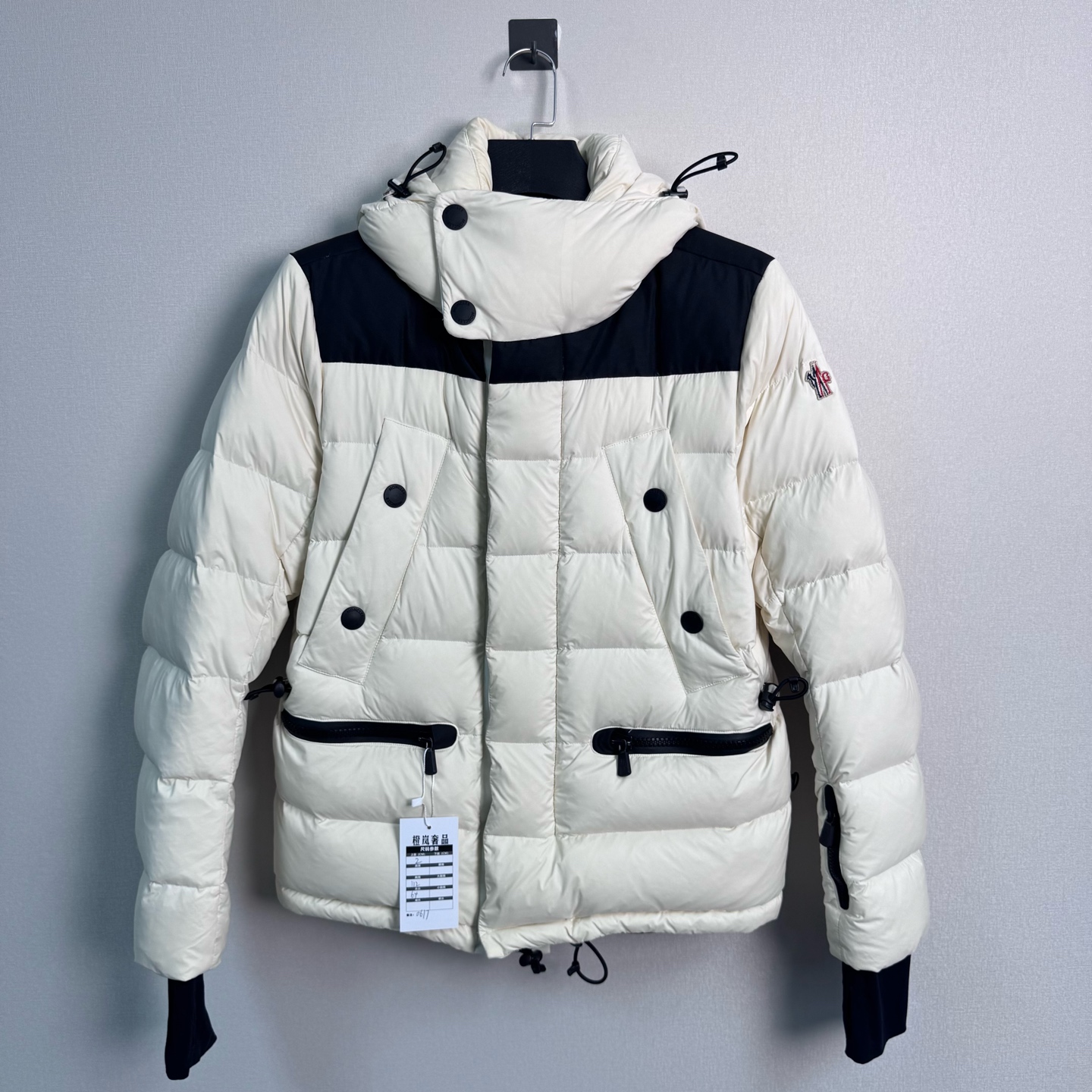99新 MONCLER 盟可睐滑雪系列拼接羽绒服/2码/99新/价13900