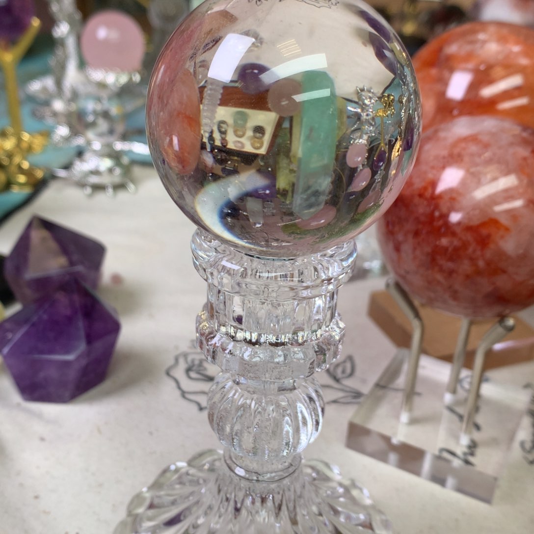 摆件未镶嵌水晶西**Z白水晶球