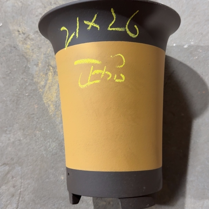 紫砂花盆高度26口径21单只