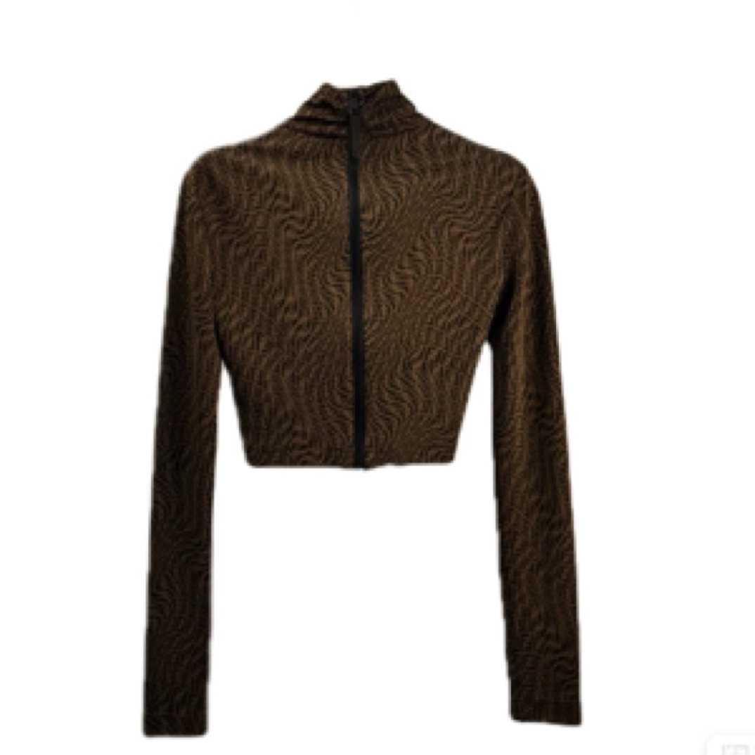 99新 FENDI/芬迪  字母满印拉链休闲短款外套/42码/B00665