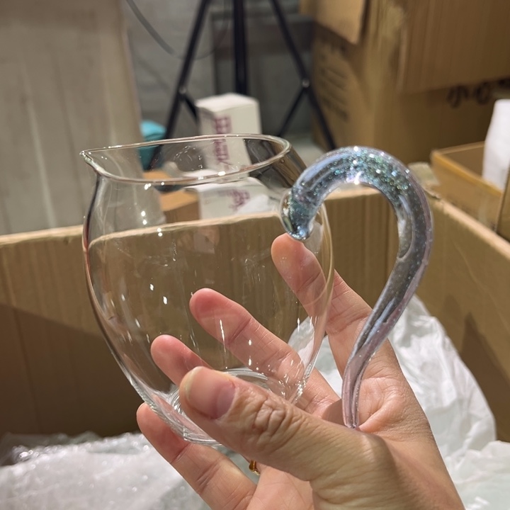 手工艺品玻璃蓝金公杯忆然