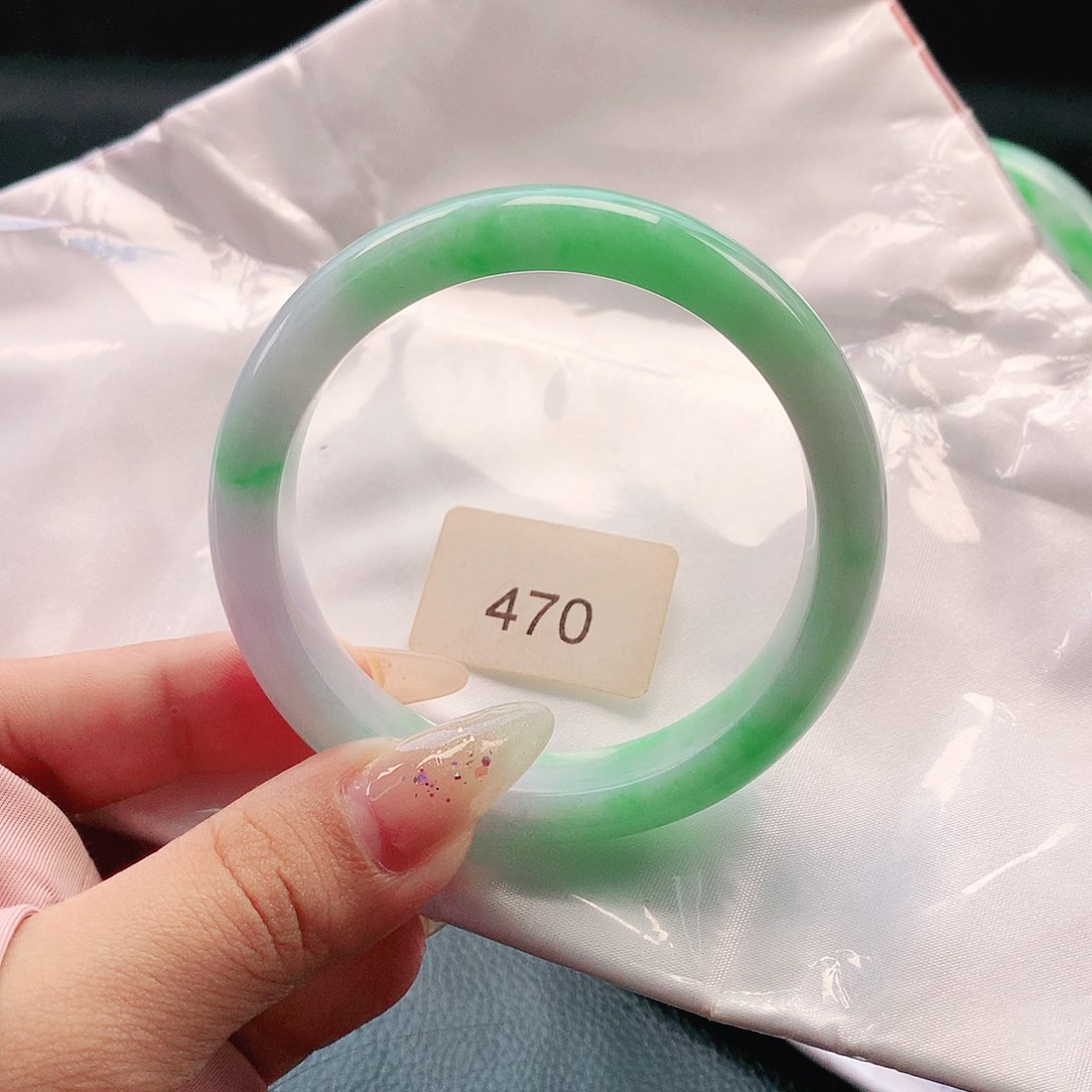 未镶嵌手镯翡翠56 天然缅甸a货翡翠0470