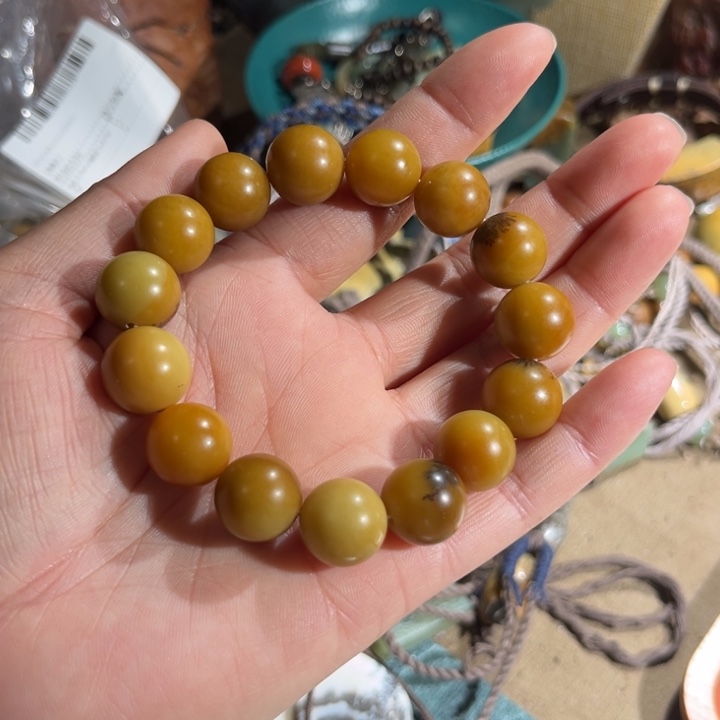 岫玉手串未镶嵌手串