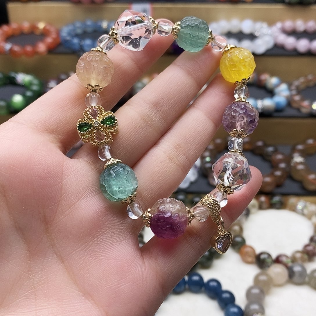 水晶手链未镶嵌萤石