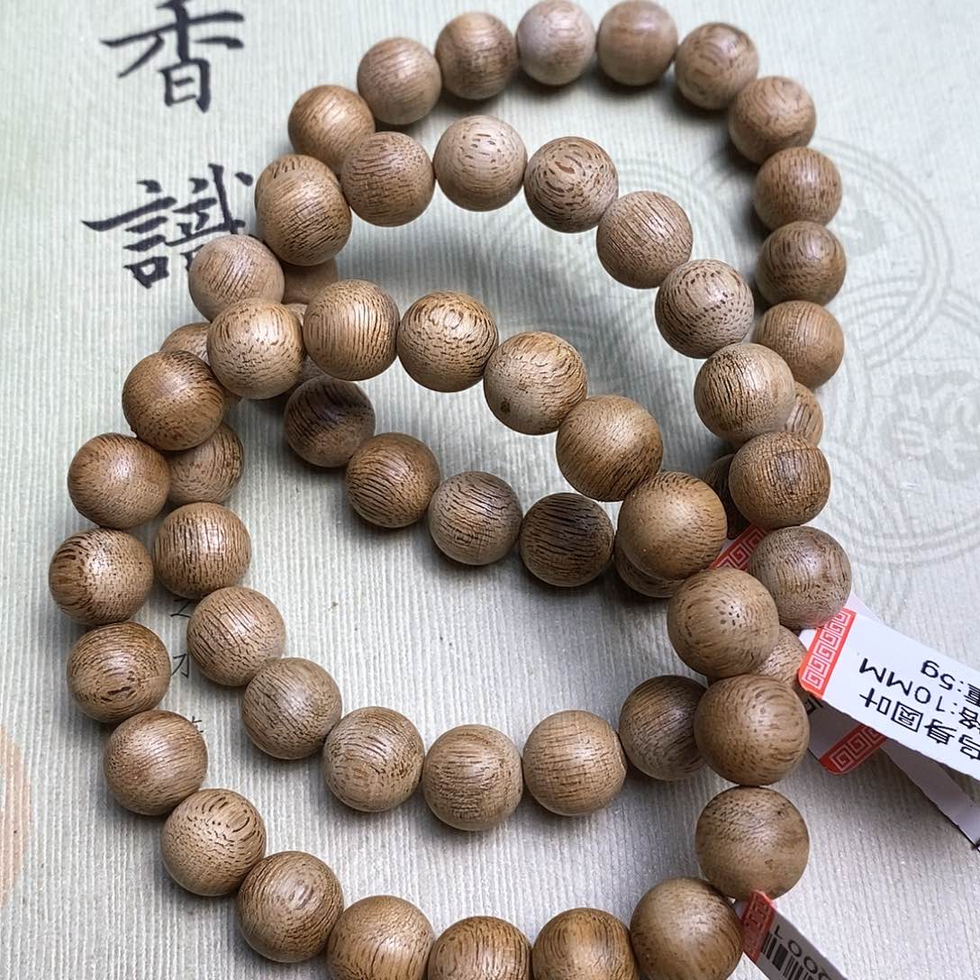 沉香手串沉香乌身单圈10MM5克多样性发一条
