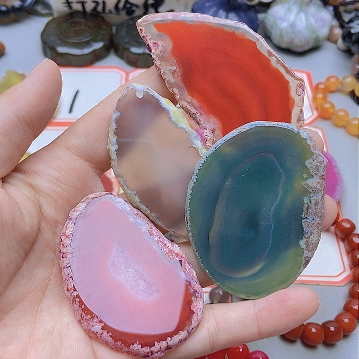 【闪购商品】未镶嵌玛瑙/玉髓珠宝半成品做****人