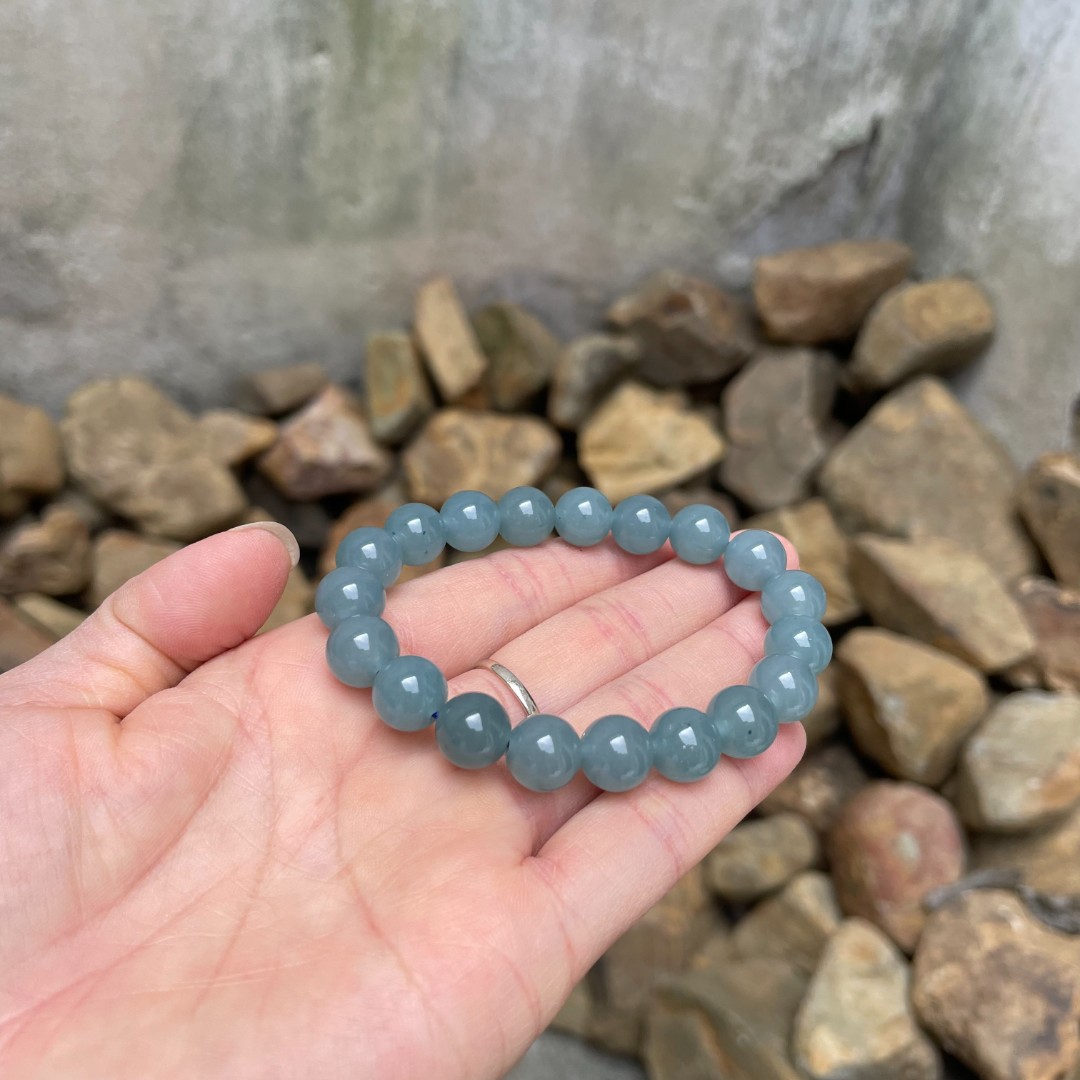 1903精品老蓝单圈10mm手串百搭国风