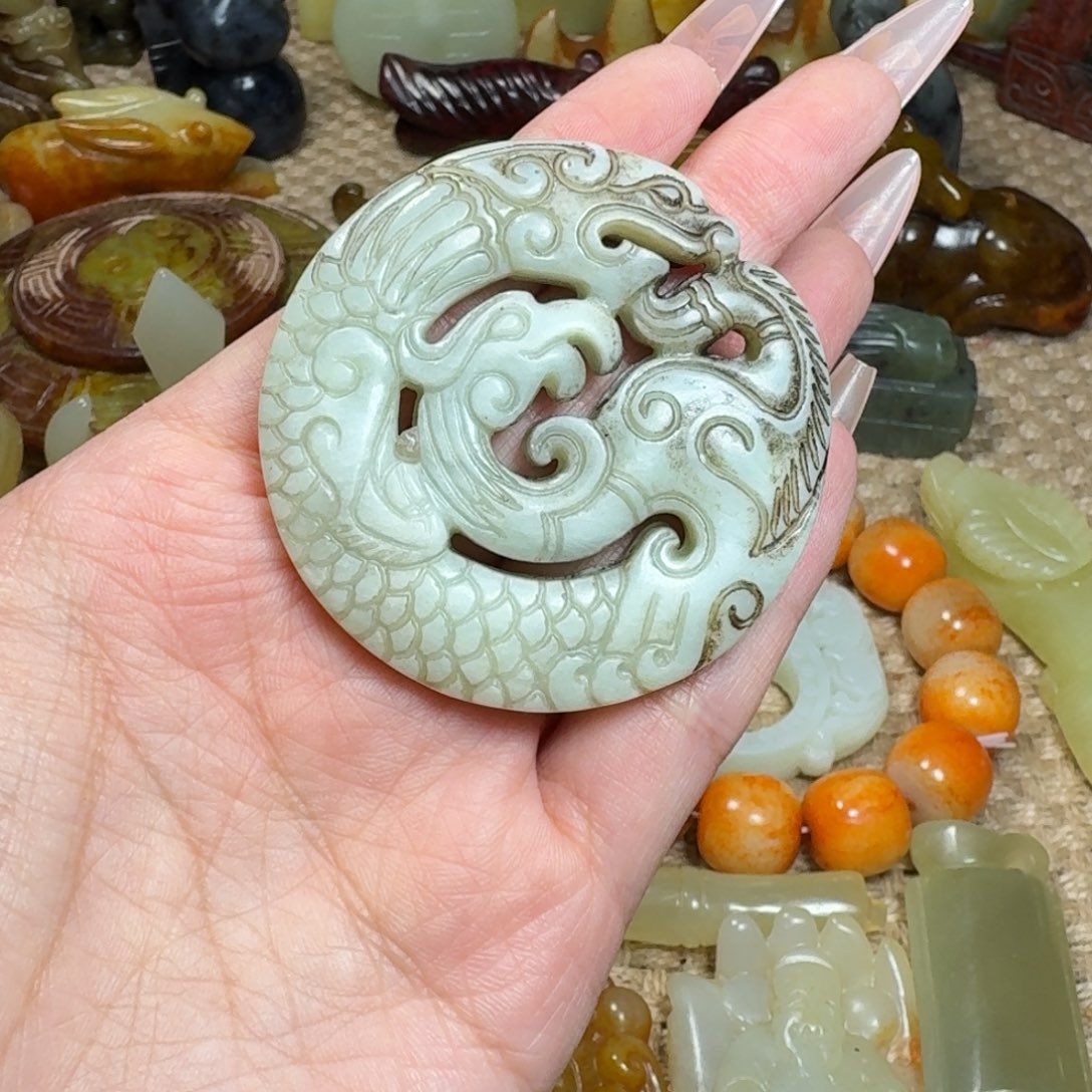 吊坠白玉菩提挂件