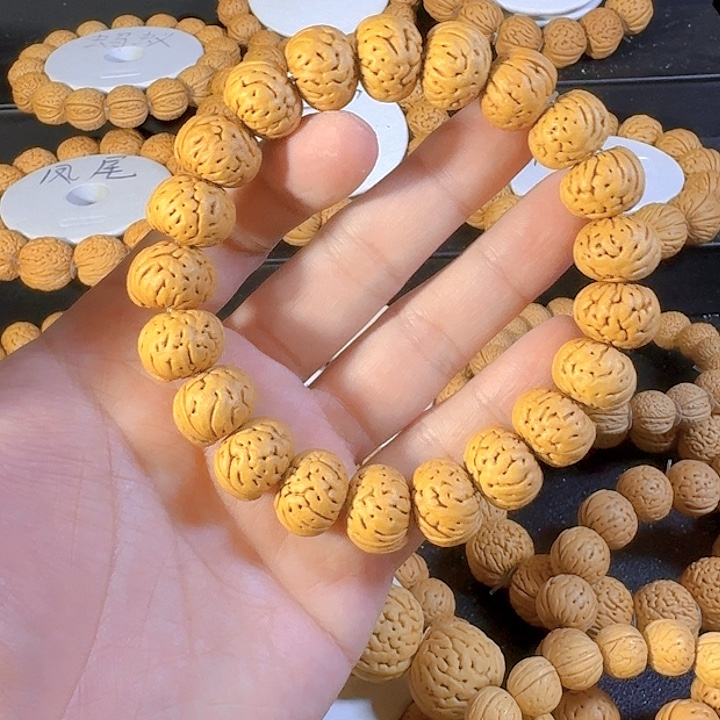 顺***然桃核吊坠纽扣桃核手串