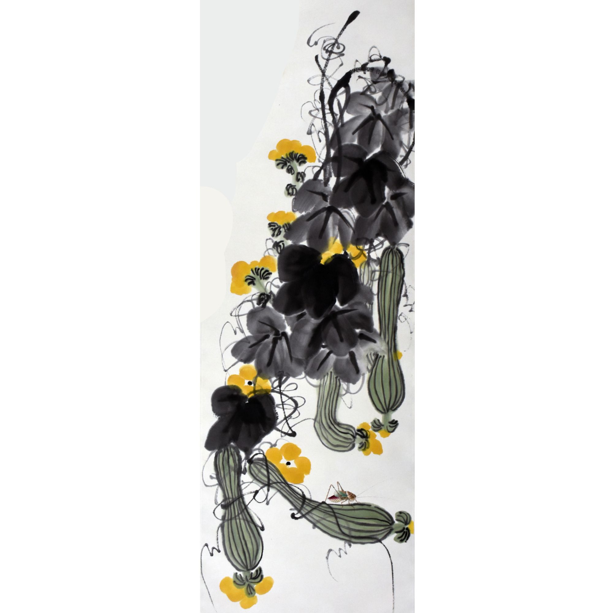 HM0086 农家好样 105×34cm 纸本立轴 3.2平尺