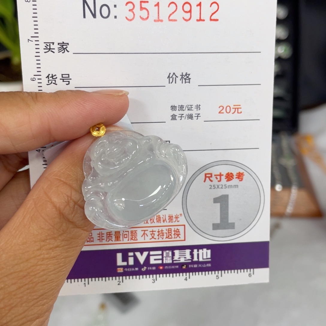 颈饰18K金镶嵌翡翠L****.