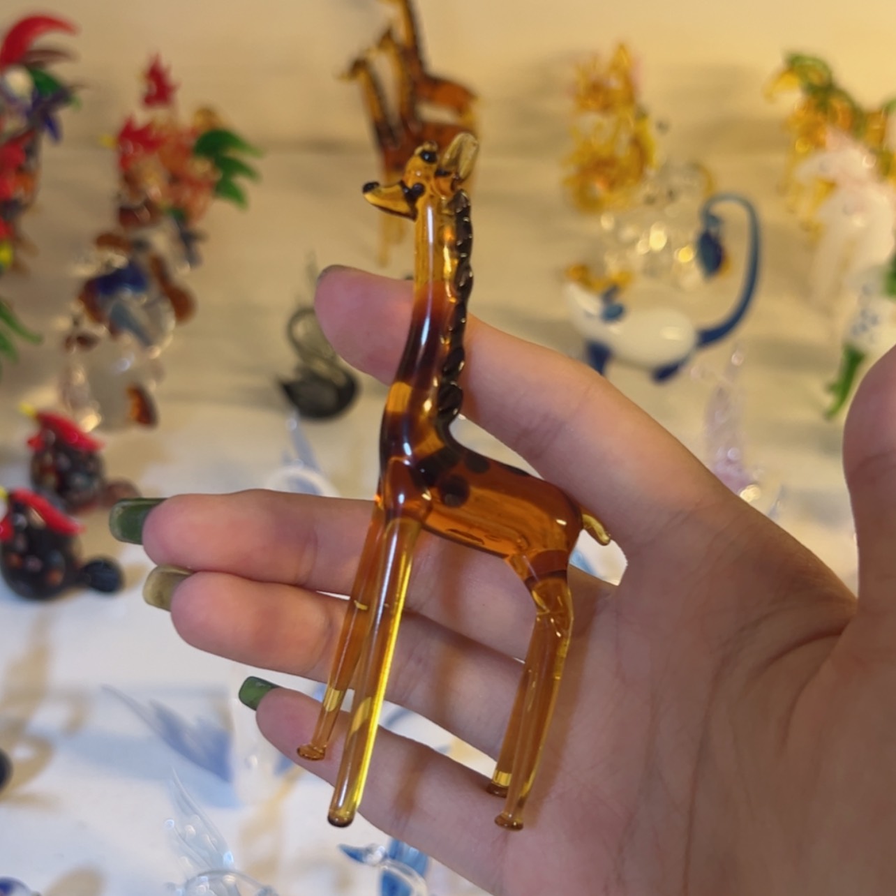 【闪购商品】琉璃手工艺品长颈鹿