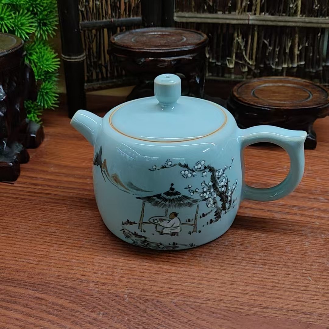 汝瓷高品井兰壶，260毫升