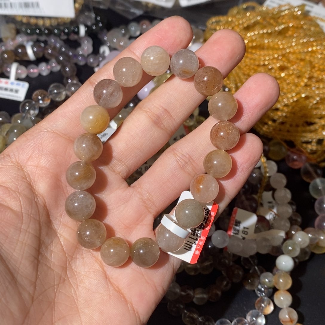 水晶手链未镶嵌枣*玩我