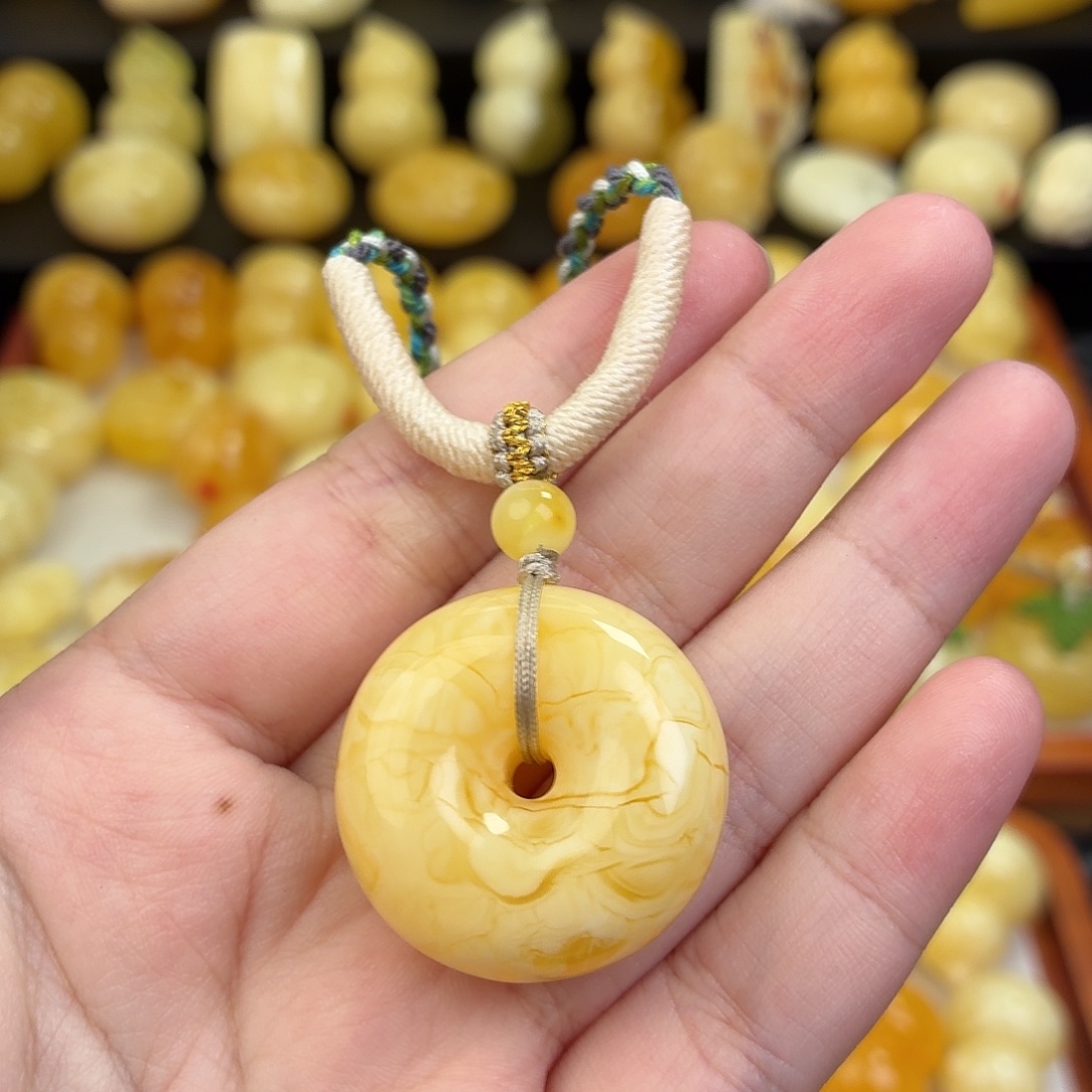 @****蜜蜡未镶嵌毛衣链蜜蜡