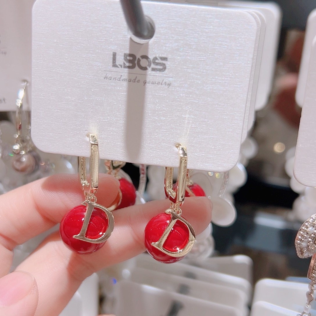 @***❀锆石纯铜合金耳环