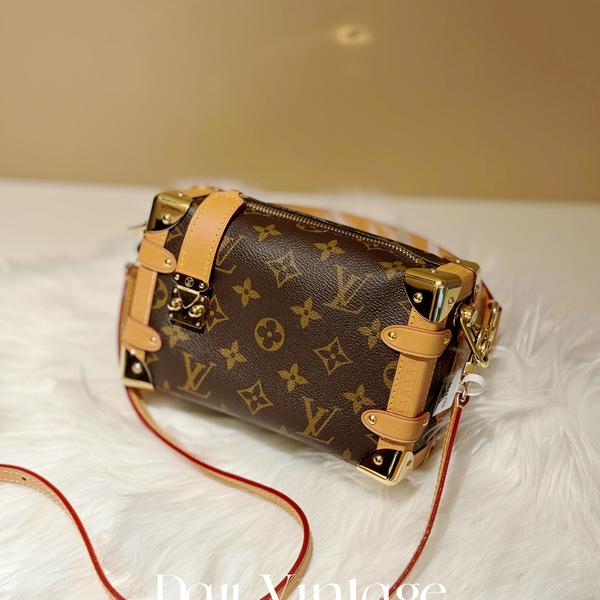 大吉中古/lv路易威登老花side trunk PM斜挎包