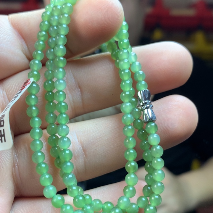 和田玉（碧玉）未镶嵌手链