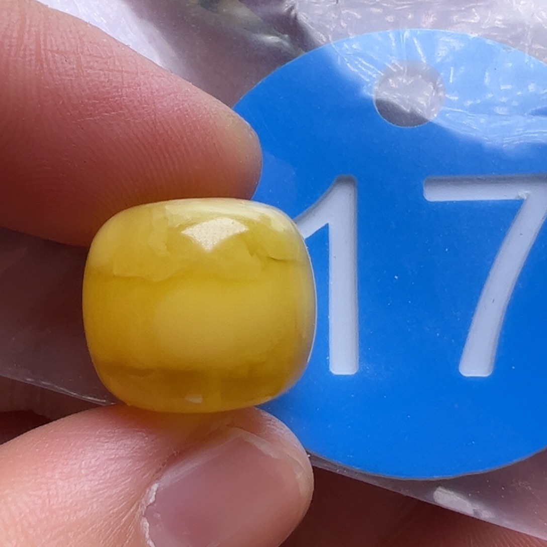 蜜蜡未镶嵌珠宝奇石15mm微瑕