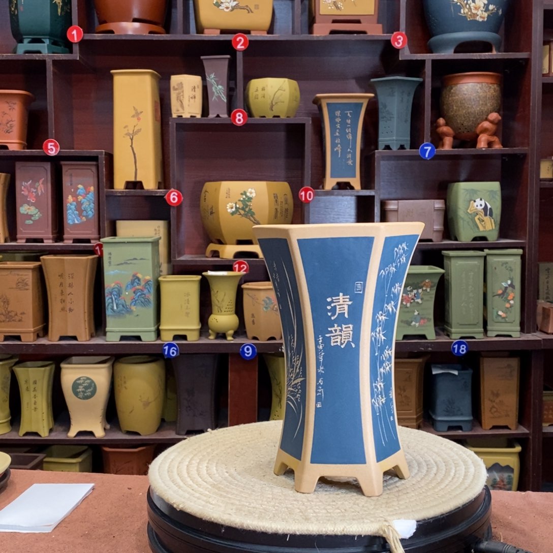 紫砂花盆紫砂陶艺