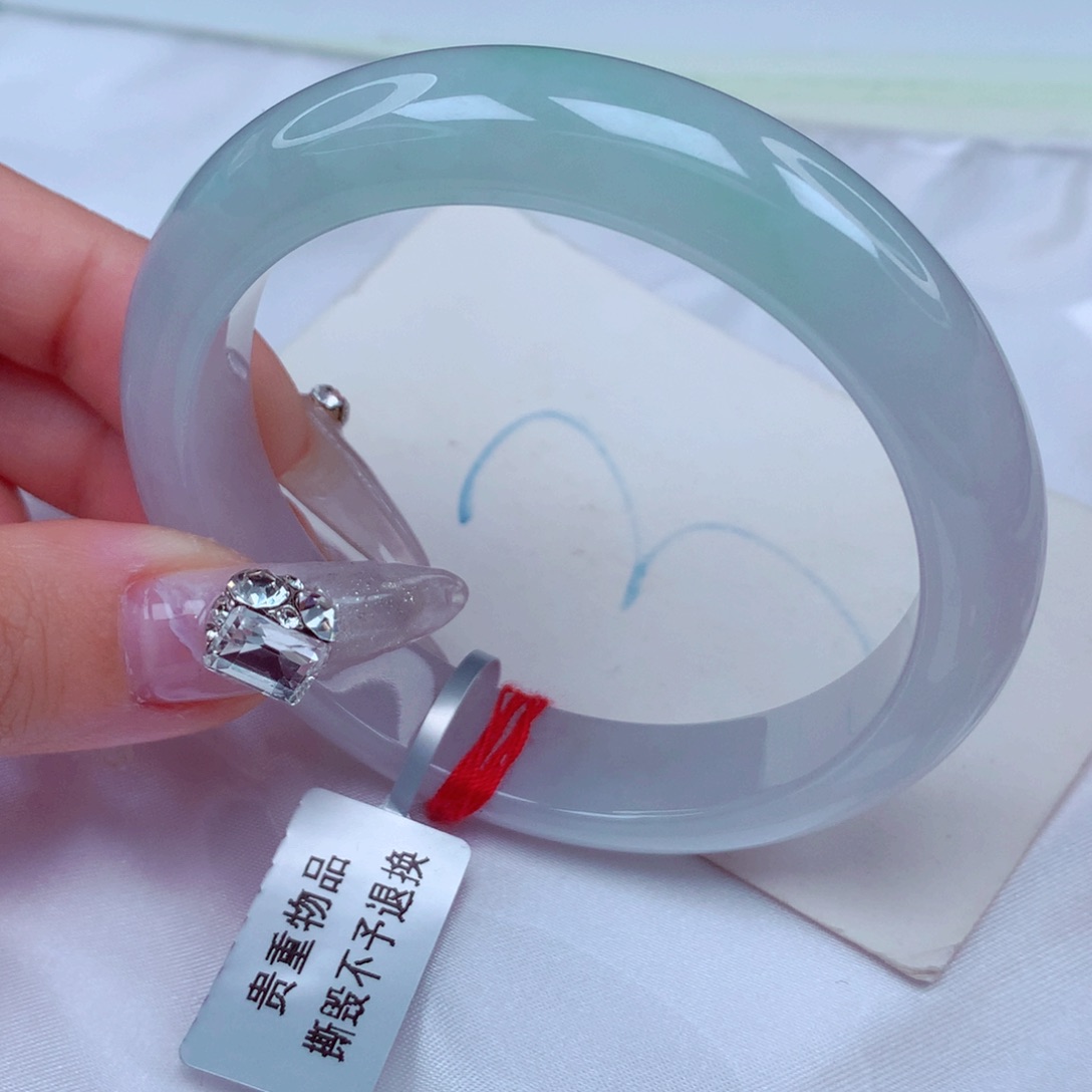 翡翠手镯未镶嵌天然缅甸翡翠A货手镯