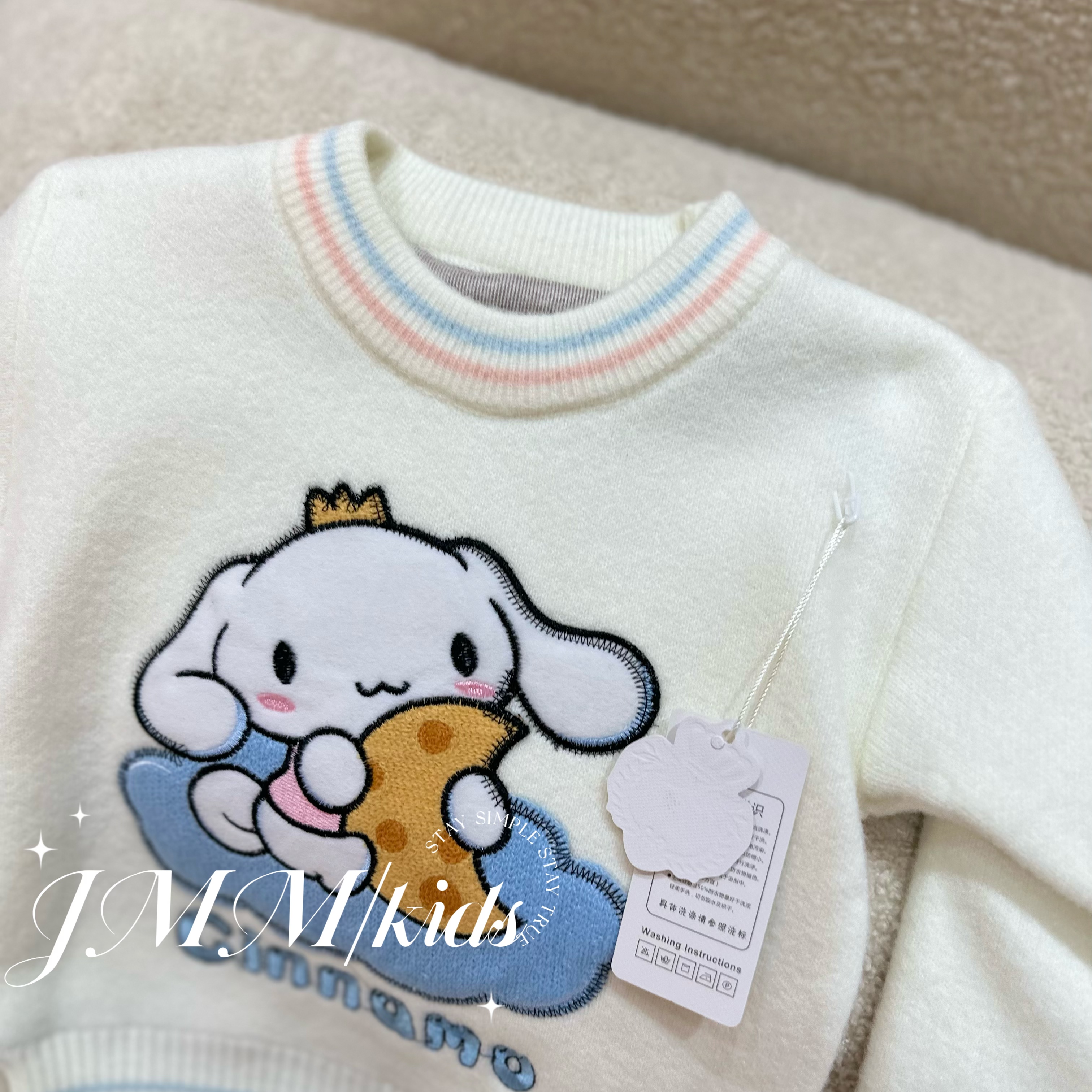 F063童装女童毛衣秋冬款圆领套头针织毛衫可爱上衣