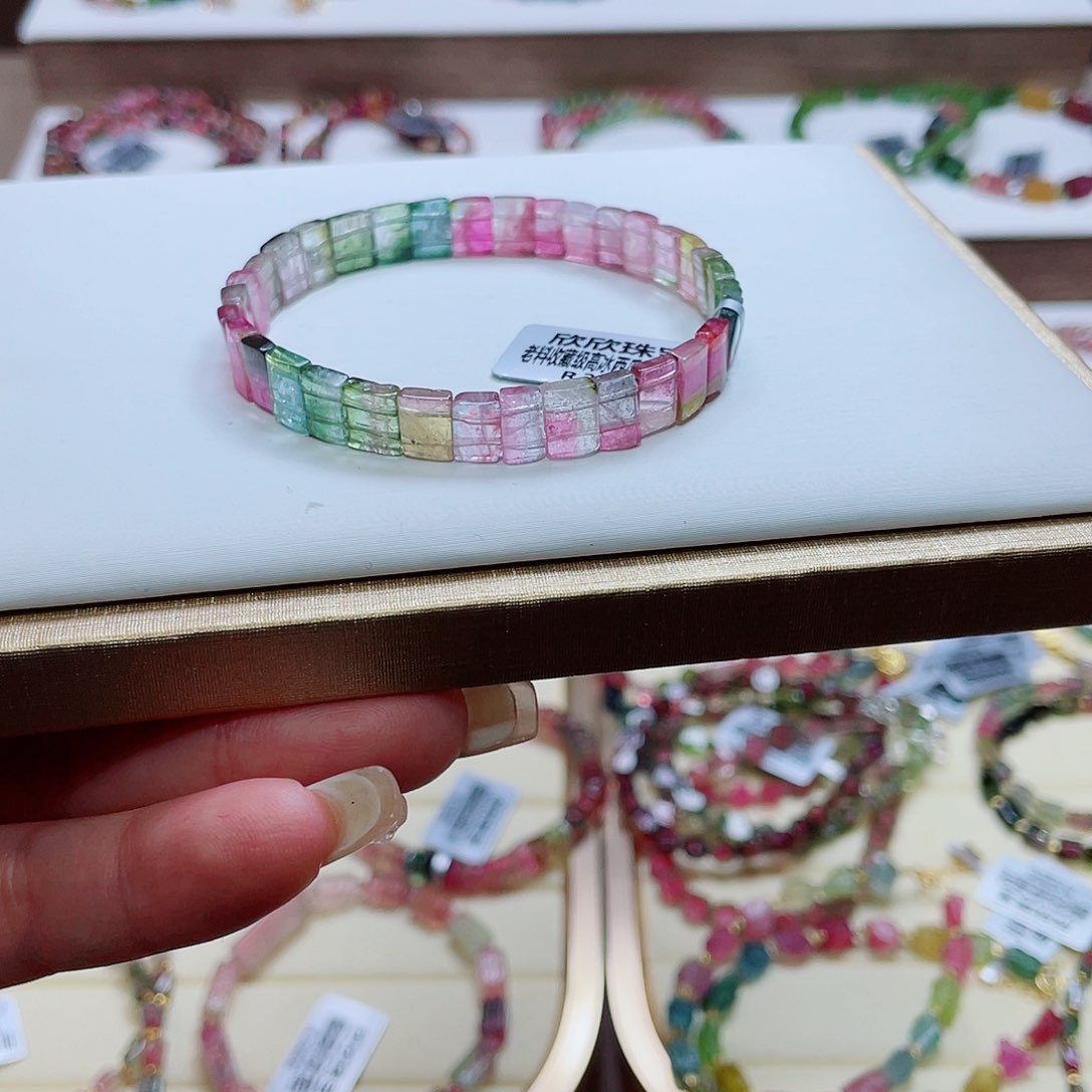 碧玺手串未镶嵌多样性发其一