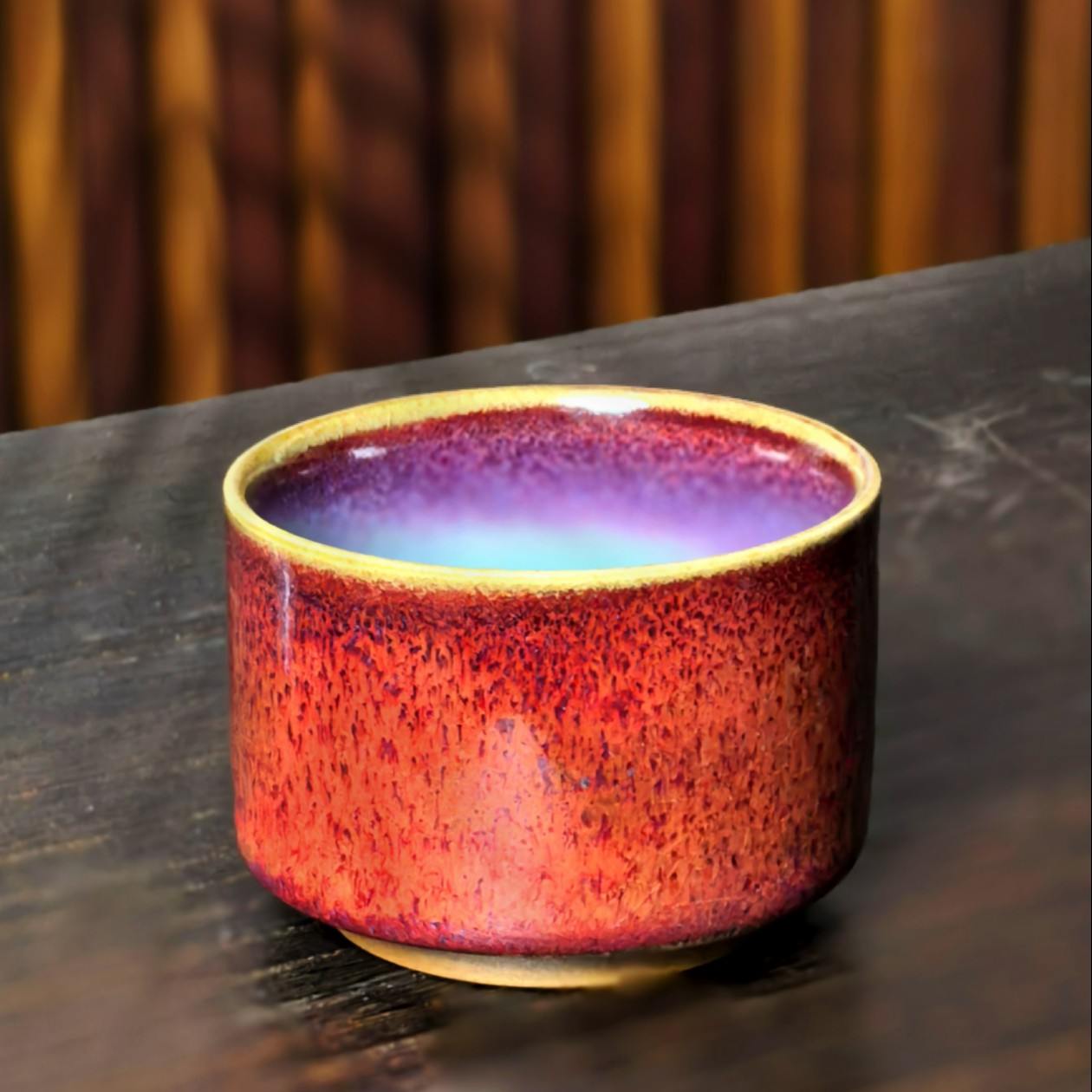 杨国政老师钧瓷作品手工杯主人杯