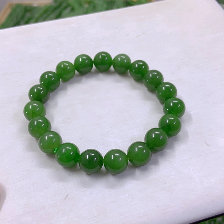 【闪购商品】和田玉（碧玉）手串未镶嵌11
