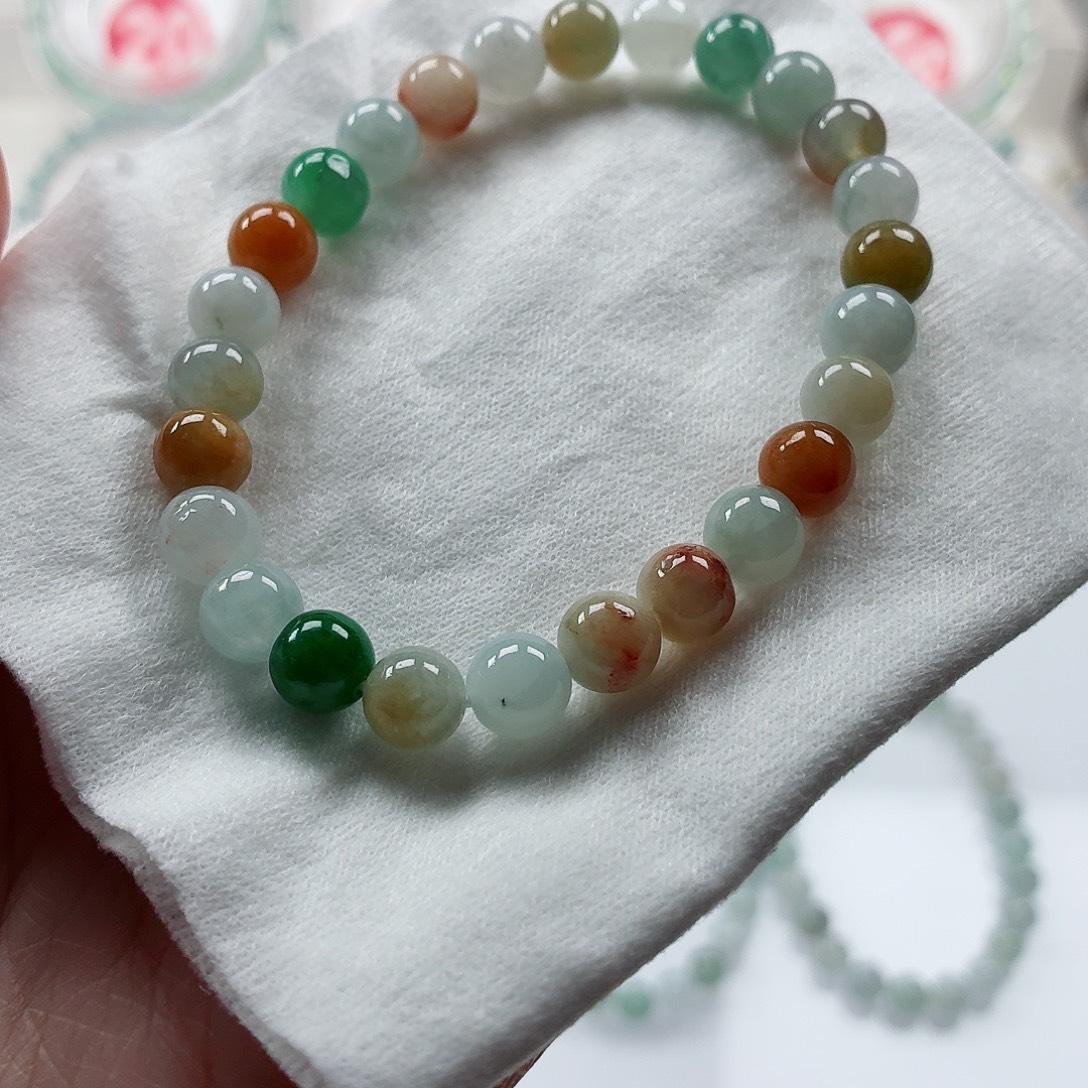 翡翠未镶嵌手链卡7.4（货中）