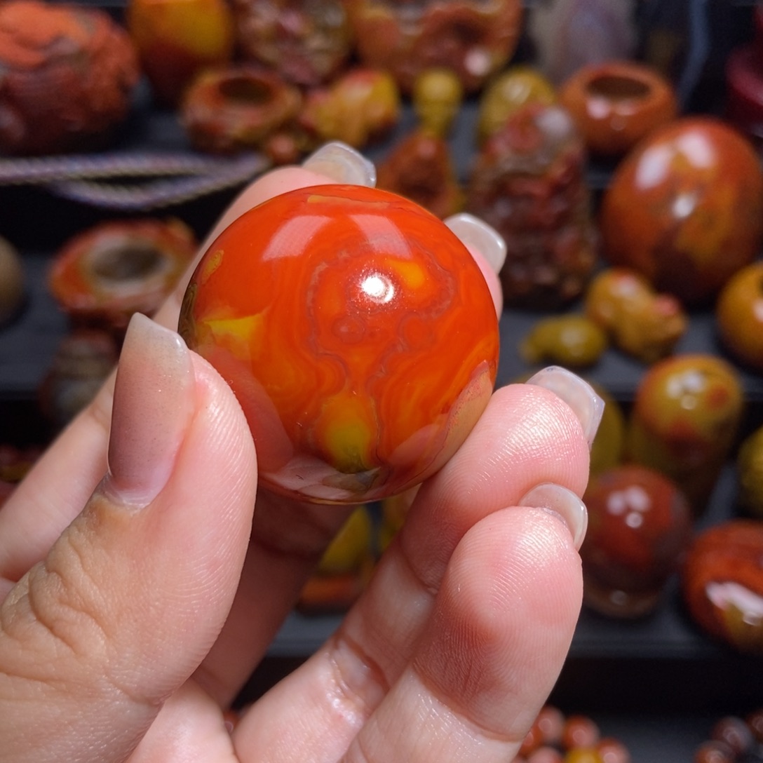 玛瑙/玉髓珠未镶嵌翰*