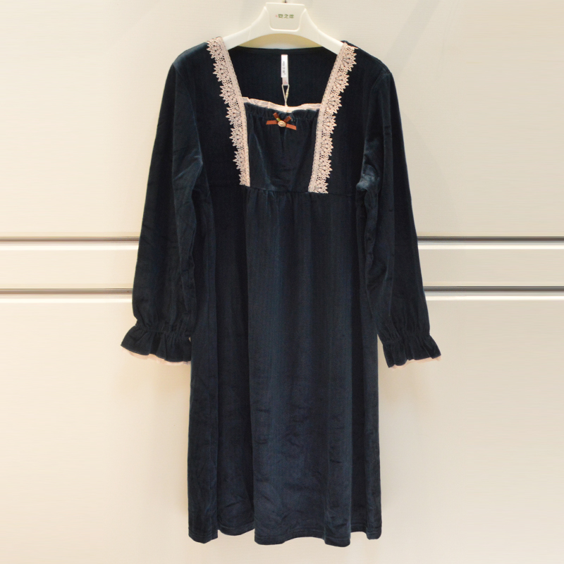 彩色品牌睡衣女士冬季3D恒温绒家居服0470