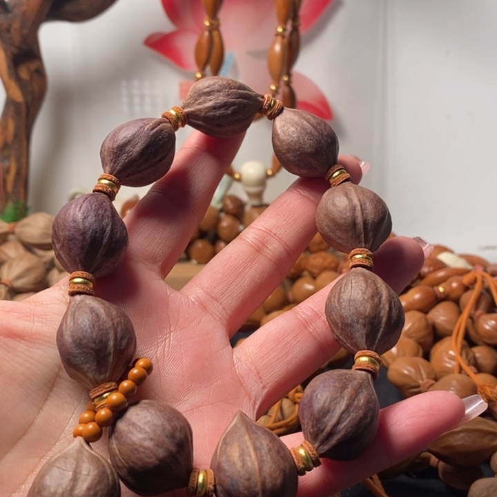 橄榄核手串/手链1.9紫皮