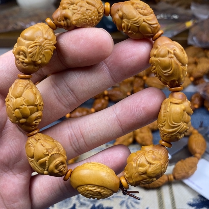 橄榄核手串/手链橄榄核雕工艺手串