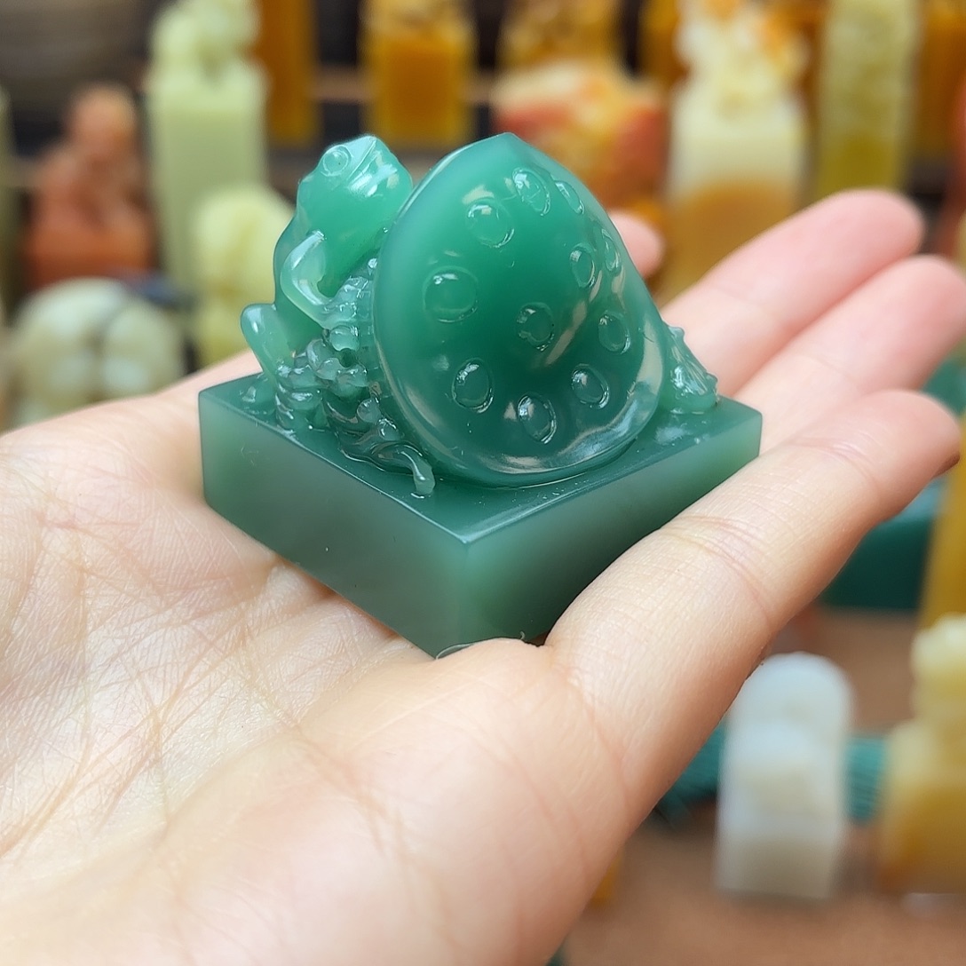 寿山石印石猫*111111111111111111