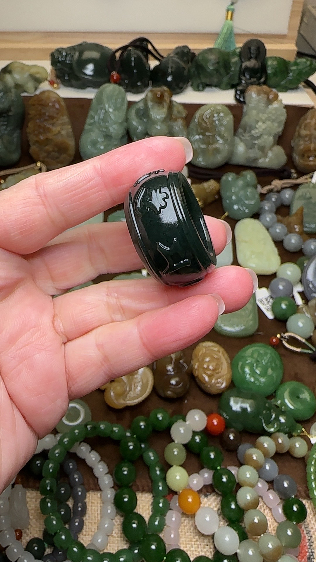 和田玉青玉大扳指