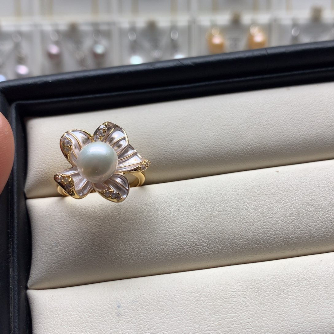 戒指未镶嵌淡水珍珠