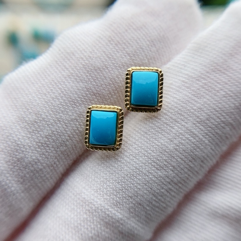 【闪购商品】绿松石原矿绿松石18K金镶嵌