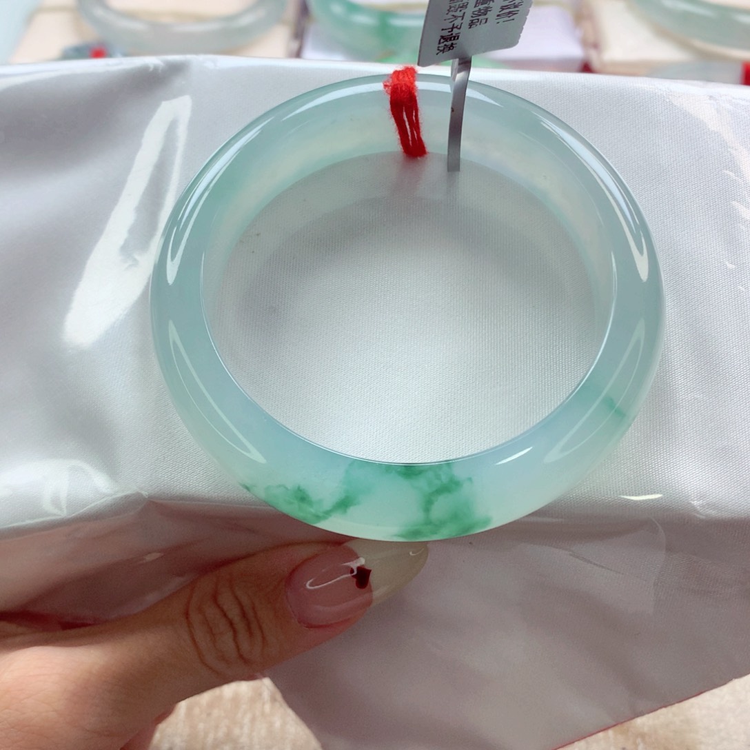 翡翠手镯未镶嵌之**语56 灵