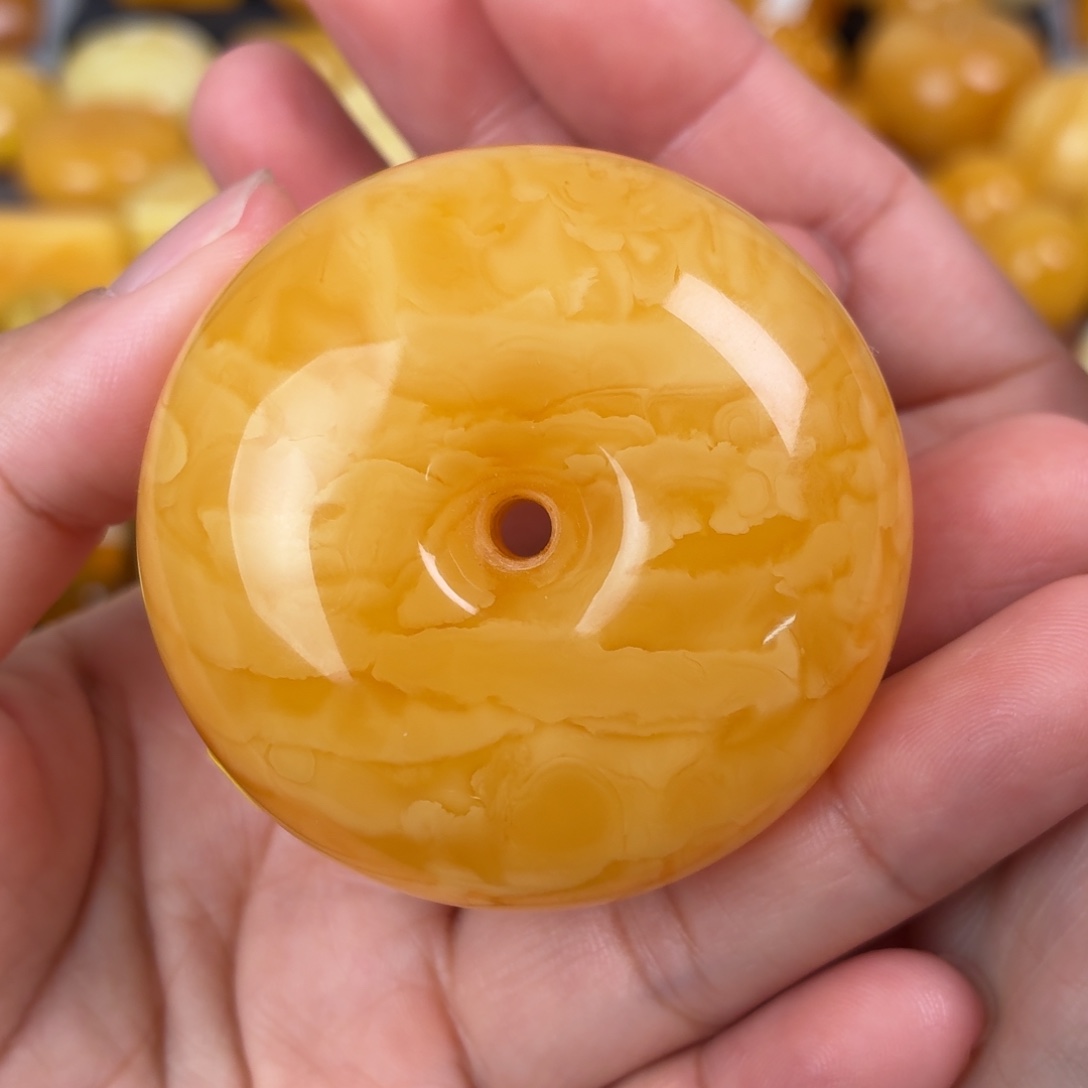 蜜蜡未镶嵌吊坠(不含链)虎皮扣
