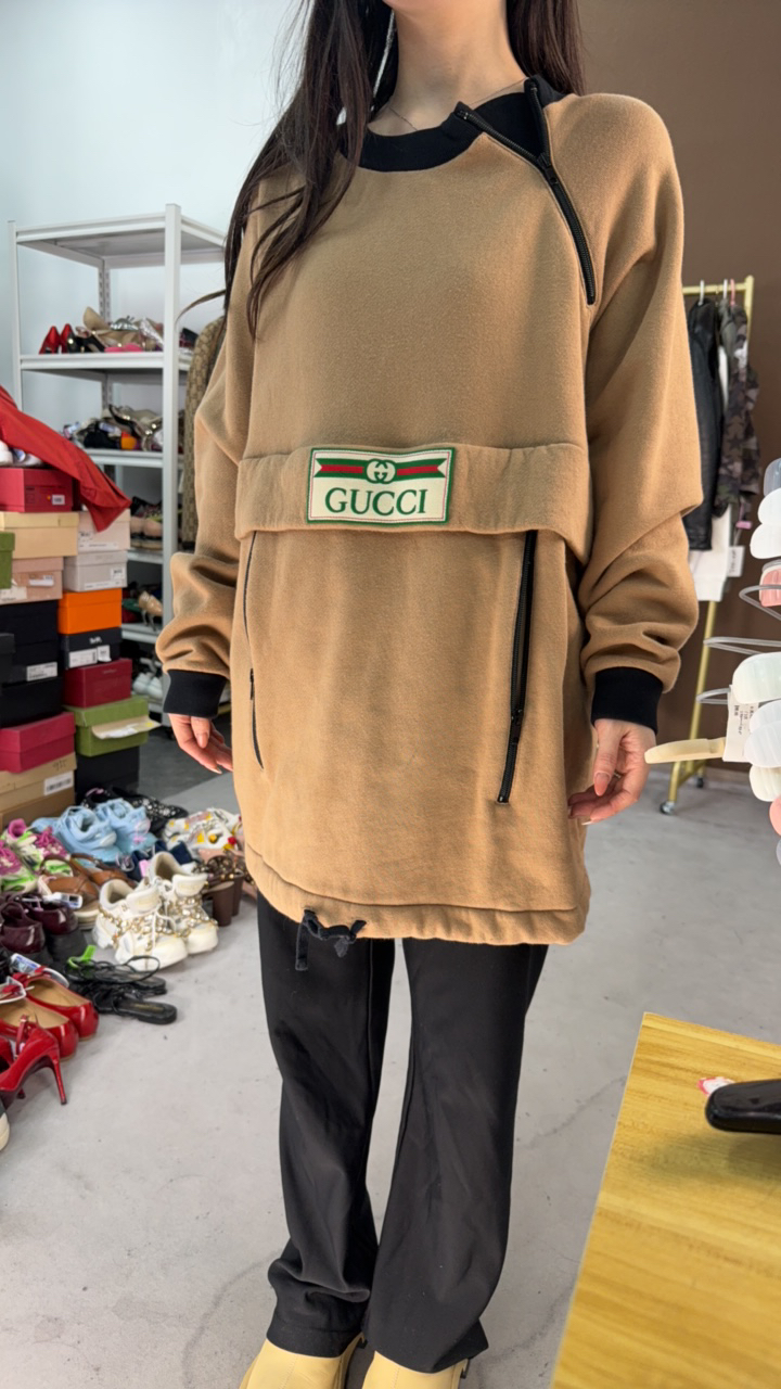 99新 GUCCI/古驰 gucci 中长款 卫衣 xs