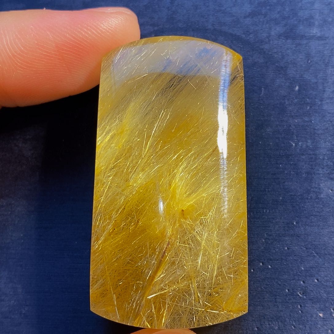 水晶颈饰未镶嵌天然发晶无事牌吊坠